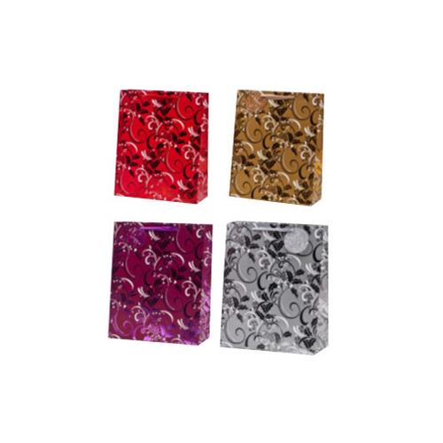 wholesale premium holographic holly christmas gift bag 4 wholesale premium holographic holly christmas gift bag 4