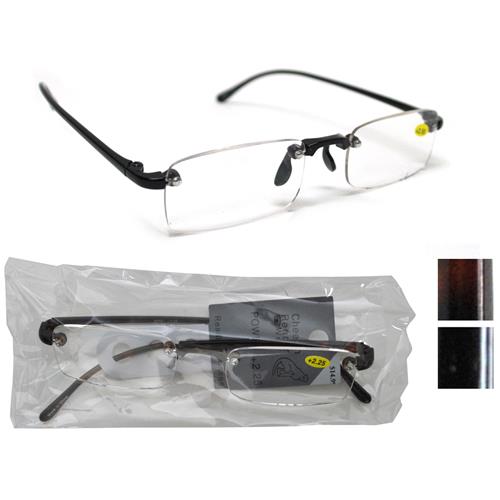 Wholesale Rimless Plastic Reading Glasses Assorted Powers ...