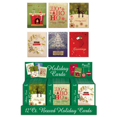 Wholesale Boxed Premium Christmas Cards 6 Assorted In a ...