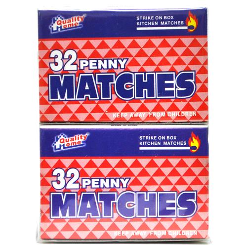 Wholesale Penny Matches in 32ct Strike on Box GLW