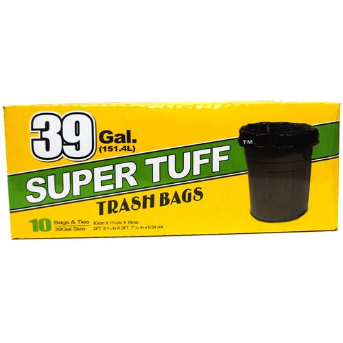 Wholesale Super Tuff Trash Bags 39 Gallon Twist Tie - GLW