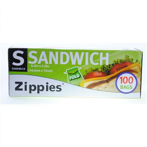 Wholesale Zippies Fold Over Sandwich Bags GLW