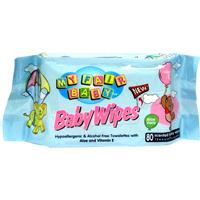 Wholesale My Fair Baby Blue Baby Wipes with Aloe and Vitamin E