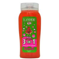 Wholesale Lander Kids 3 in 1 Shampoo, Body Wash & Bubble Bath Watermelon