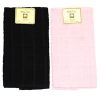 Wholesale Kitchen Towel Solid Terry Square 15" x 25" Assorted Solid Colors