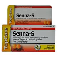 Wholesale Top Care Senna S Laxative & Stool Softner Orange Tablet (Senokat S) Expires 4/13