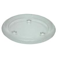 Wholesale Pillar Candle Holder Round Textured Glass