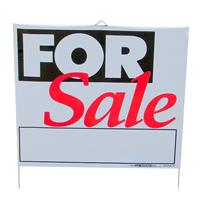 Wholesale Plastic Lawn Sign 14" x 16" - "For Sale"