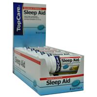 Wholesale Top Care Sleep Aid Softgel Travel Vial / Counter Display (Unisom) Expires 7/12