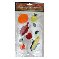 Wholesale Thanksgiving and Harvest Window Gel Clings Assorted