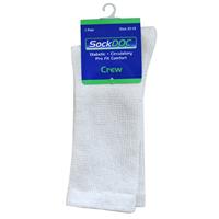 Wholesale SockDoc Diabetic Crew Sock White 10-13