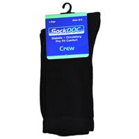 Wholesale SockDoc Diabetic Crew Sock Black 9-11
