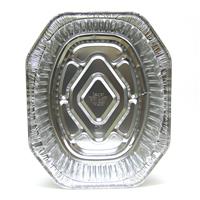 Wholesale Large Foil Oval Roaster 17.38 x 12.75 x 3.25" No UPC Label