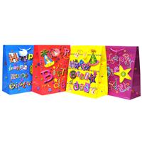 Wholesale Jumbo Birthday Pop-Up Gift Bag Assorted