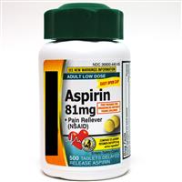 Wholesale Top Care Low Dose 81mg EC Aspirin Screw Cap (Bayer) Expires 3/11