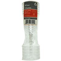 Wholesale Plastic Wine Cups 6 oz. 6-Pack