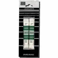 Wholesale 27" Flat Shoe Laces White 2 Pair
