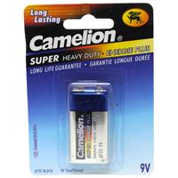 Wholesale Camelion Super Heavy Duty "9V" Battery Blister Card 1 Pack