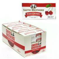 Wholesale Smith Brothers Wild Cherry Cough Drops Box in Counter Display