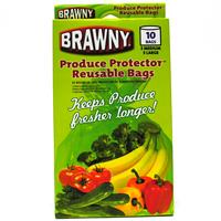 Wholesale Brawny Produce Protector Bags - Reusable 5 Medium, 5 Large