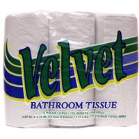 Wholesale Velvet Bath Tissue 6/150/2-ply