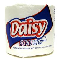 Wholesale Daisy Single Roll Bath Tissue - 2 ply 500 sheets