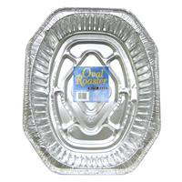 Wholesale Foil Oval Roaster 17.38 x 12.75 x 3.25" w/ Rack