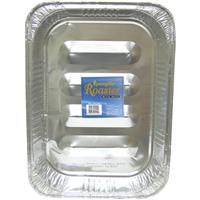 Wholesale Foil Rectangle Roaster 16.63 x 11.88 x 2.5" w/ rack