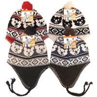 Wholesale Kids Wool Blend Bear Hat w/ Ear Cover Assorted Colors
