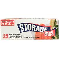 Wholesale Fresh Seal Quart Storage Bags Recloseable