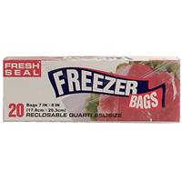 Wholesale Fresh Seal Quart Freezer Bag "Ziploc"