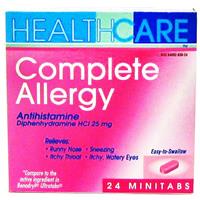 Wholesale Health Care Complete Allergy Tablets (Benadryl)