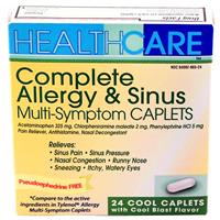 Wholesale Health Care APAP Allergy / Sinus Caplets PE Formula