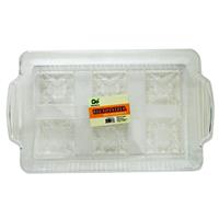 Wholesale Rectangular Platter 13.8" x 10.6" x 1.3" Clear Styrene