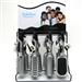 Wholesale Icicles Assorted Hairbrushes Display Unit Silver & Black-4 Styles (24/1 CT)