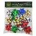 Wholesale Christmas Mini Metallic Star Bows Assorted 15 Count (48/15 CT)