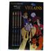 Wholesale Disney Villains Coloring Book with 8 Crayons & Black Pages Prepriced $3.99 (24/1 CT)
