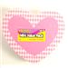 Wholesale Creative Hands Checker Heart Foam Stickers 12ct 4" x 5" (8/1 CT)