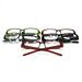 Wholesale Georgio Caponi Lazer Striped Plastic Reading Glasses Assorted Powers & Colors (12/1 PR)