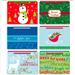 Wholesale Mini Christmas Gift Card Bag w/Coordinating Tissue On Clip Strip (72/2 PC)