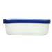 Wholesale Rectangular Food Storage Container w/ Rubber Trim Lid 61oz 9"x2" (48/1 CT)