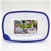 Wholesale 2-Section Rectangular Food Storage Container with Rubber Trim Lid 71oz (48/1 CT)
