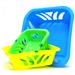 Wholesale Plastic Baskets Display 3 Square Sizes Assorted Colors (75/1 PK)