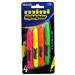 Bazic Mini Fluorescent Highlighters With Cap Clip