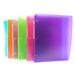 Wholesale 1" 3-Ring Frosted Poly Binder with Pocket Assorted (48/1 CT)