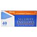Wholesale Envelopes - Gummed - White - Security - Office - Bazic (24/40 CT)