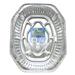 Wholesale Foil Oval Roaster 17.38 x 12.75 x 3.25" w/ Rack (12/1 CT)