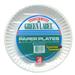 Green Label White Paper Plate 9"