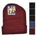 Beanie Hat Acrylic Asst Solid Colors
