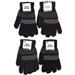 Mens Striped Knit Gloves Asst